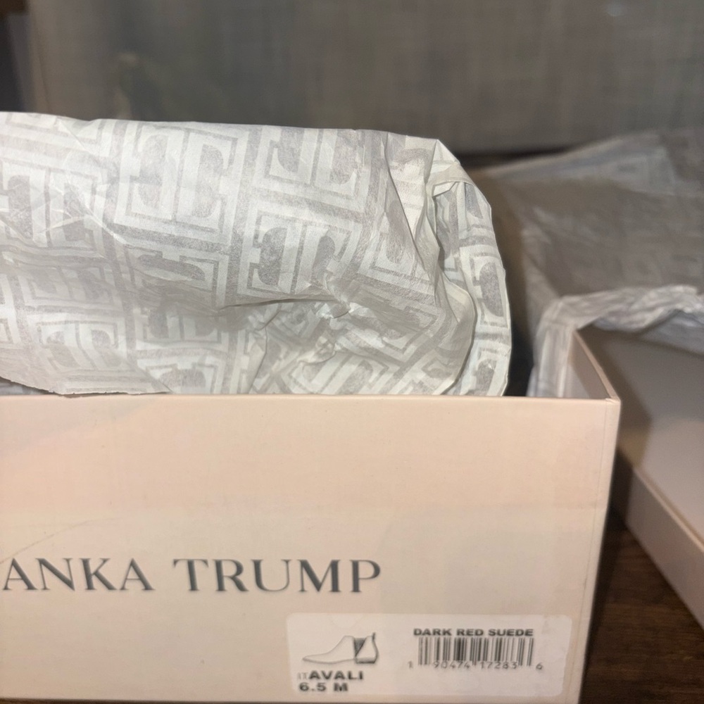 Ivanka Trump Burgundy Suede Footwear